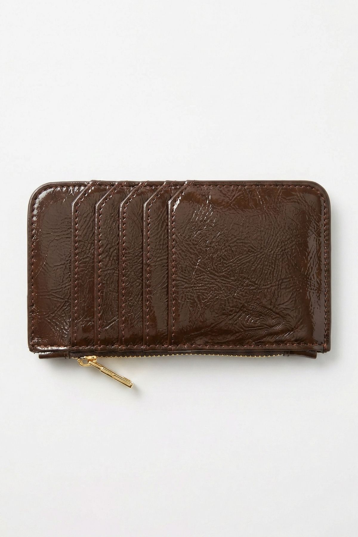 Kahve Fermuar Detaylı Parlak Kartlık 230 - RAYS (1)