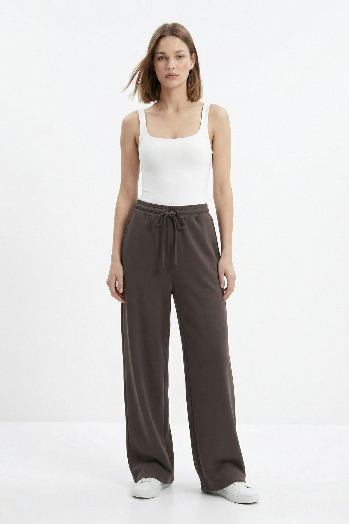 Kahve Geniş Paça Eşofman 1204 - 2