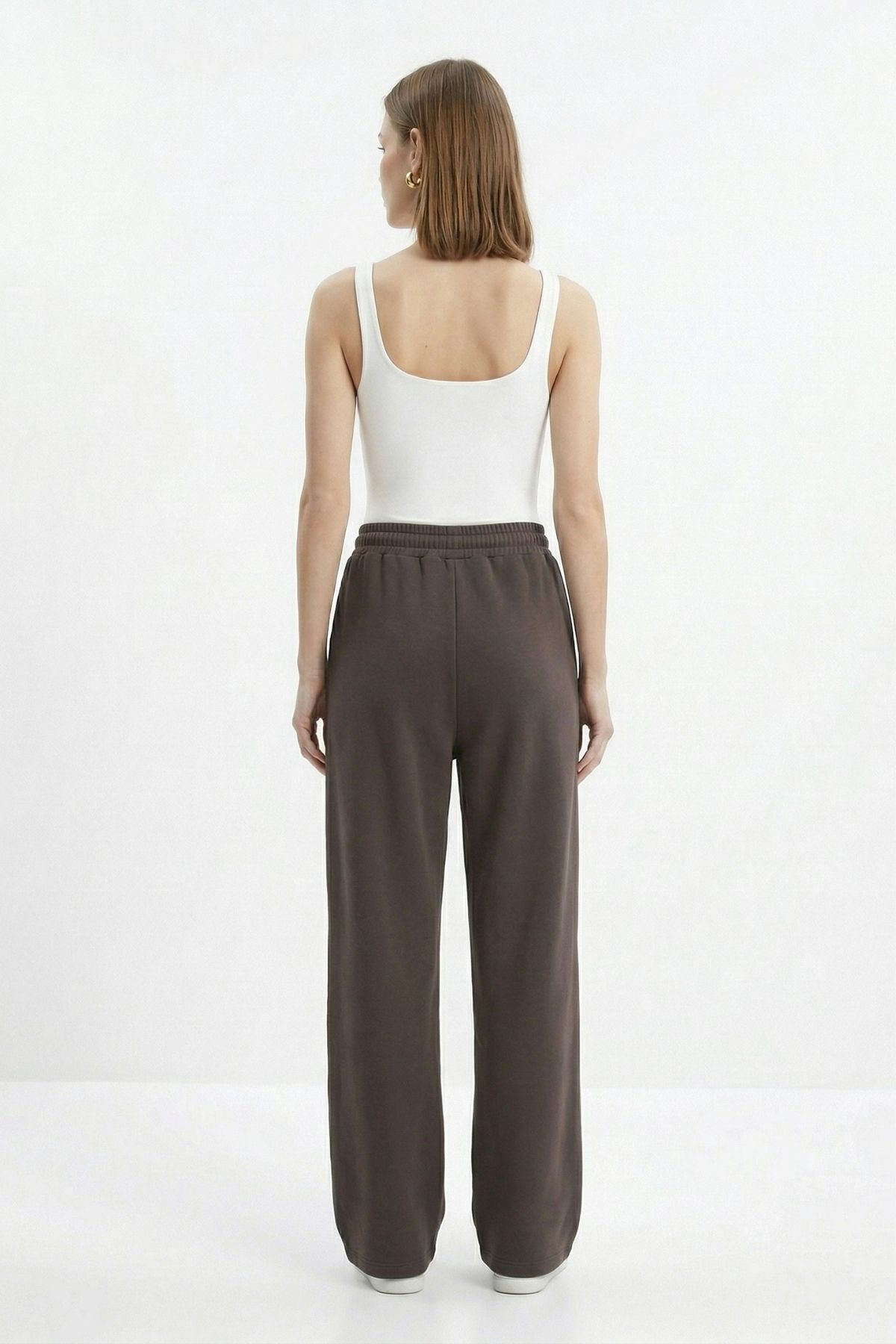 Kahve Geniş Paça Eşofman 1204 - 3