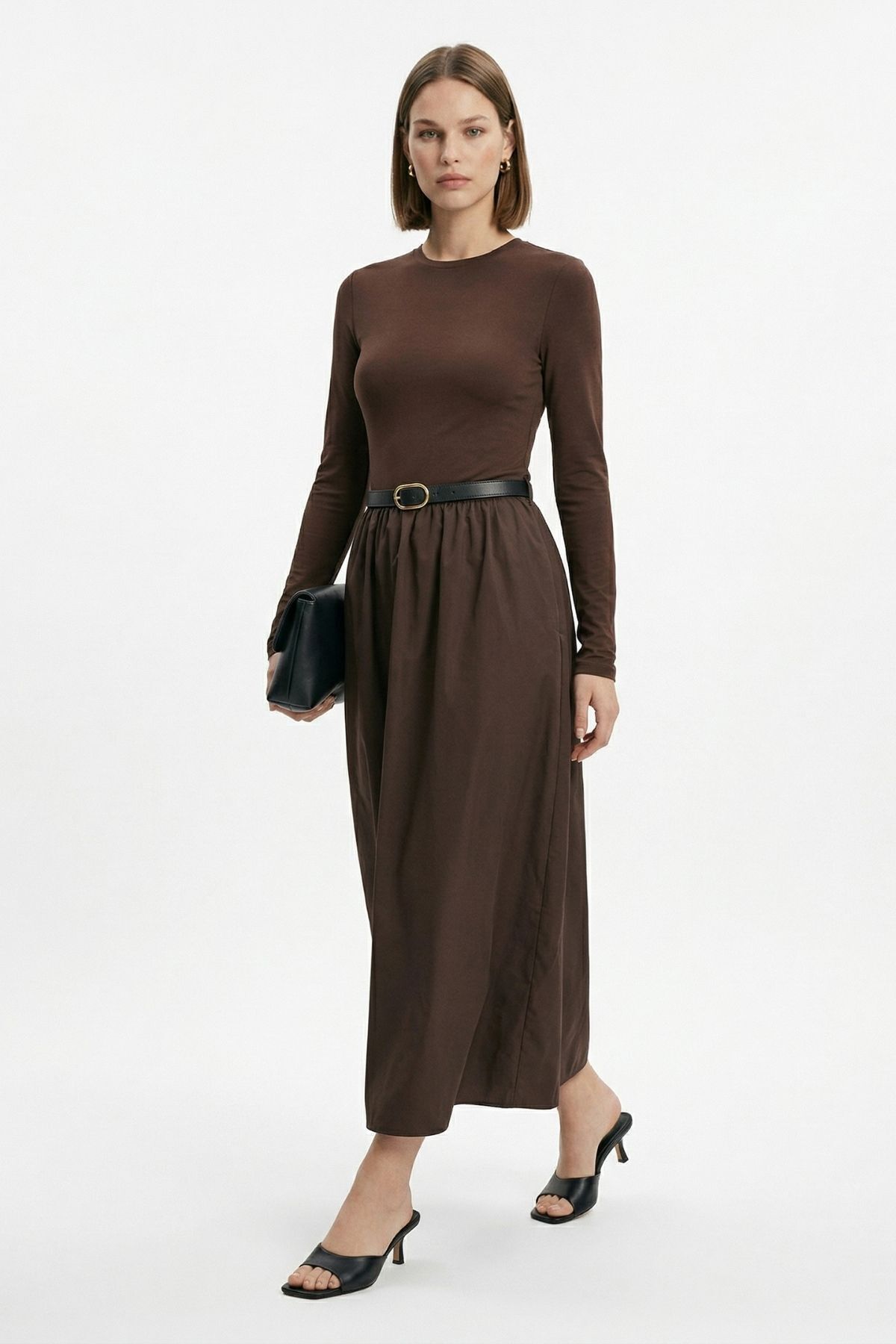 Kahve Kemerli Mevlana Etek 0455 - 1