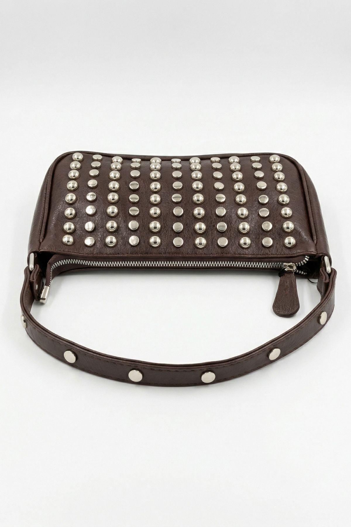 Kahve Zımbalı Oval Çanta 9231 - RAYS (1)