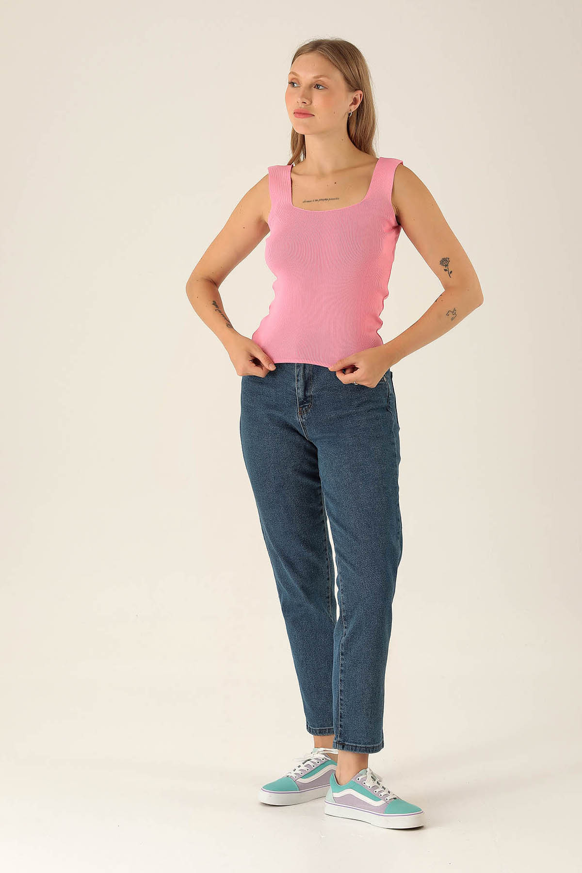 Kalın Askı Bayan Atlet - 4140 Pembe - 4