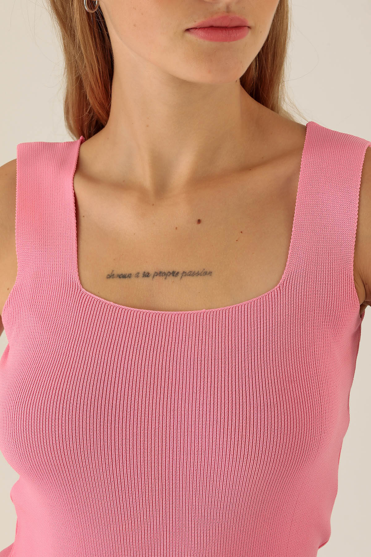 Kalın Askı Bayan Atlet - 4140 Pembe - 6