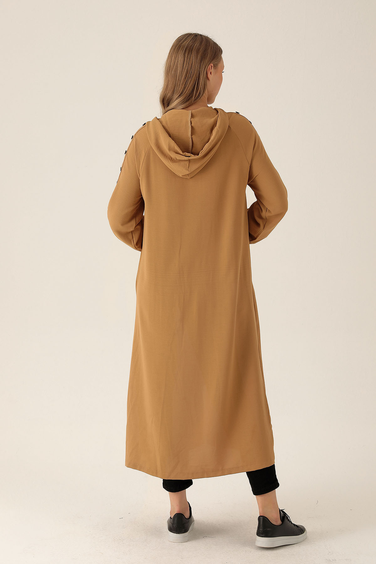 Kapüşunlu Uzun Kap - 6298A Vizon - 5