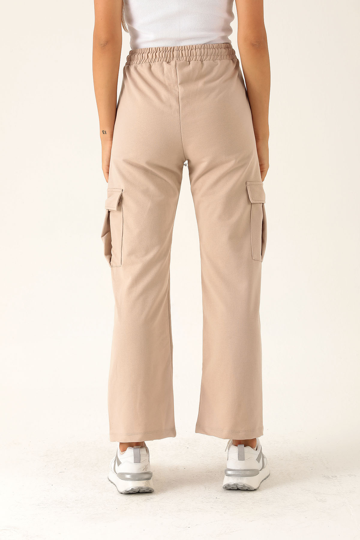 Kargo Cep Palazzo Eşofman - 23364 Bej - 5