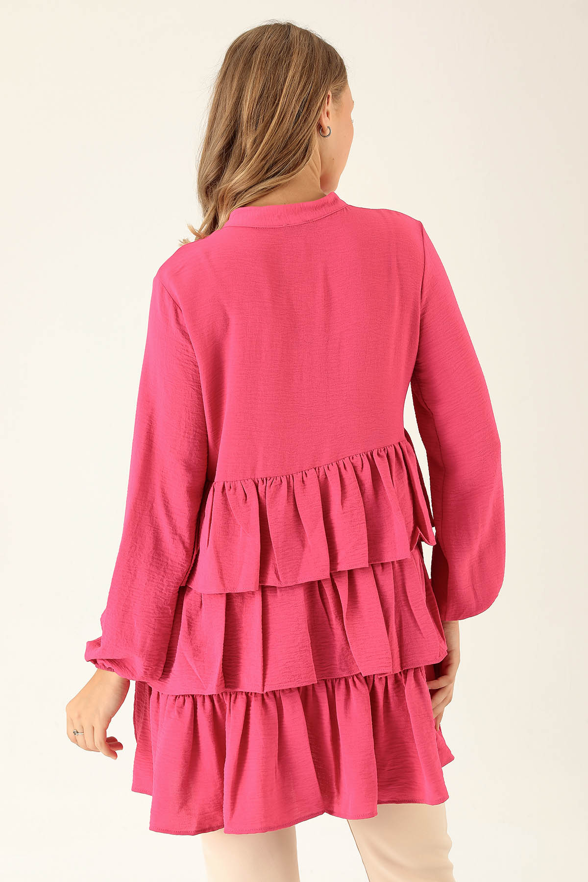 Kat Kat Detaylı Tunik - 6470A Fuşya - 5