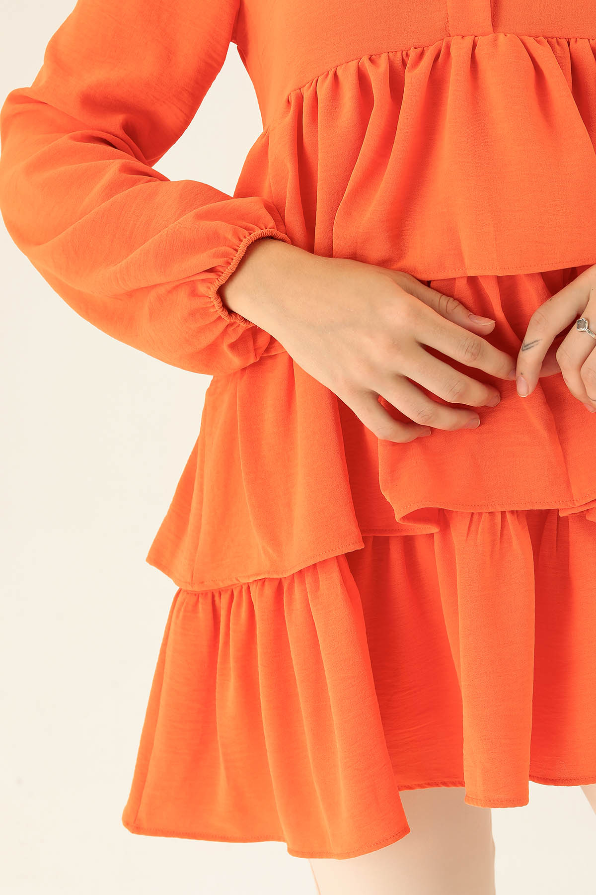 Kat Kat Detaylı Tunik - 6470A Orange - 6