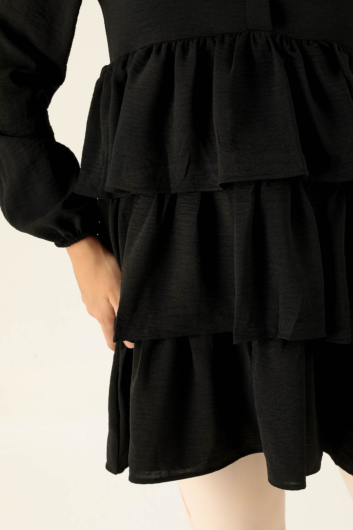 Kat Kat Detaylı Tunik - 6470A Siyah - 6