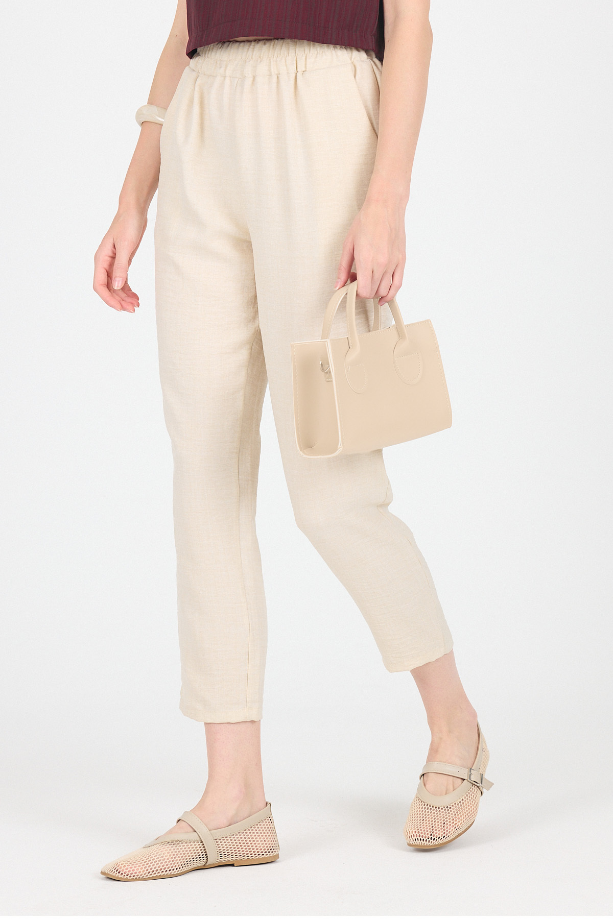 Krem Askılı El ve Kol Çantası 9217 - RAYS