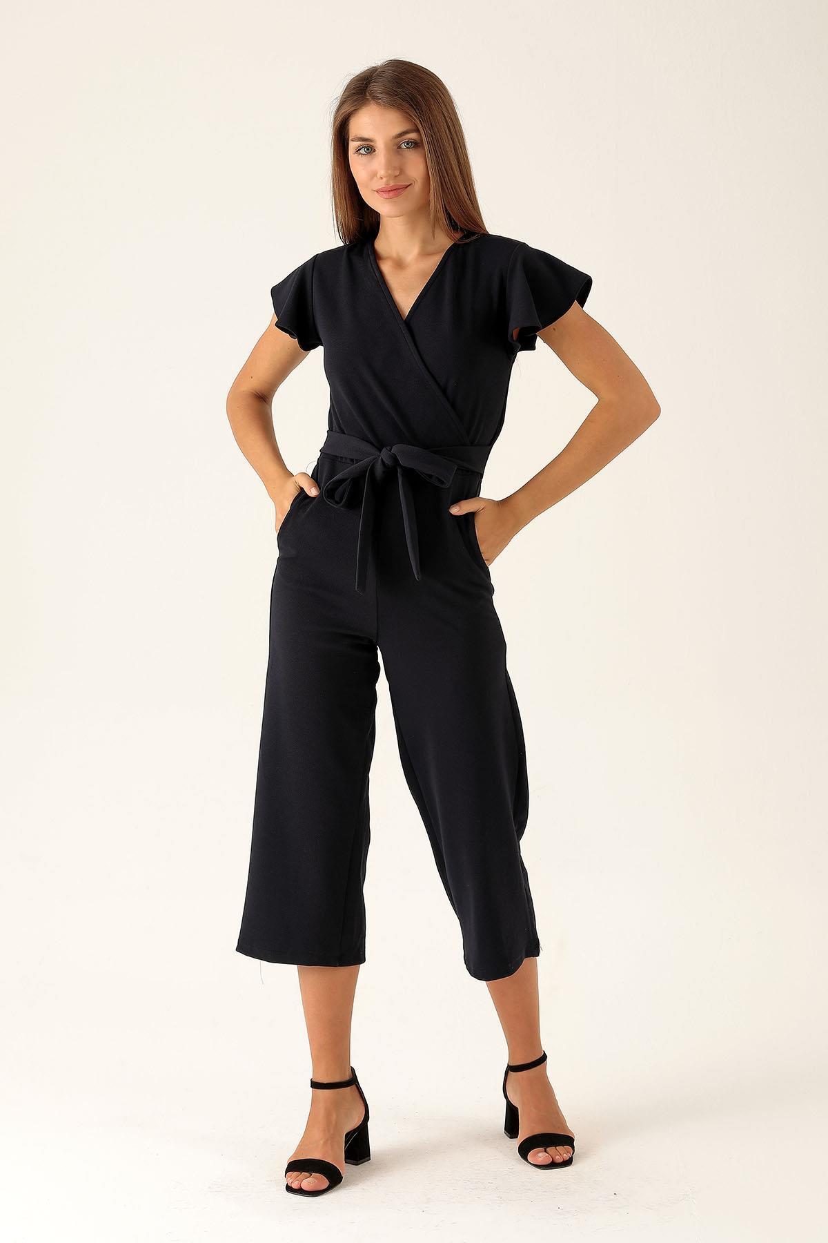 Kruvaze Yaka Tulum - 9407-1 Laci 