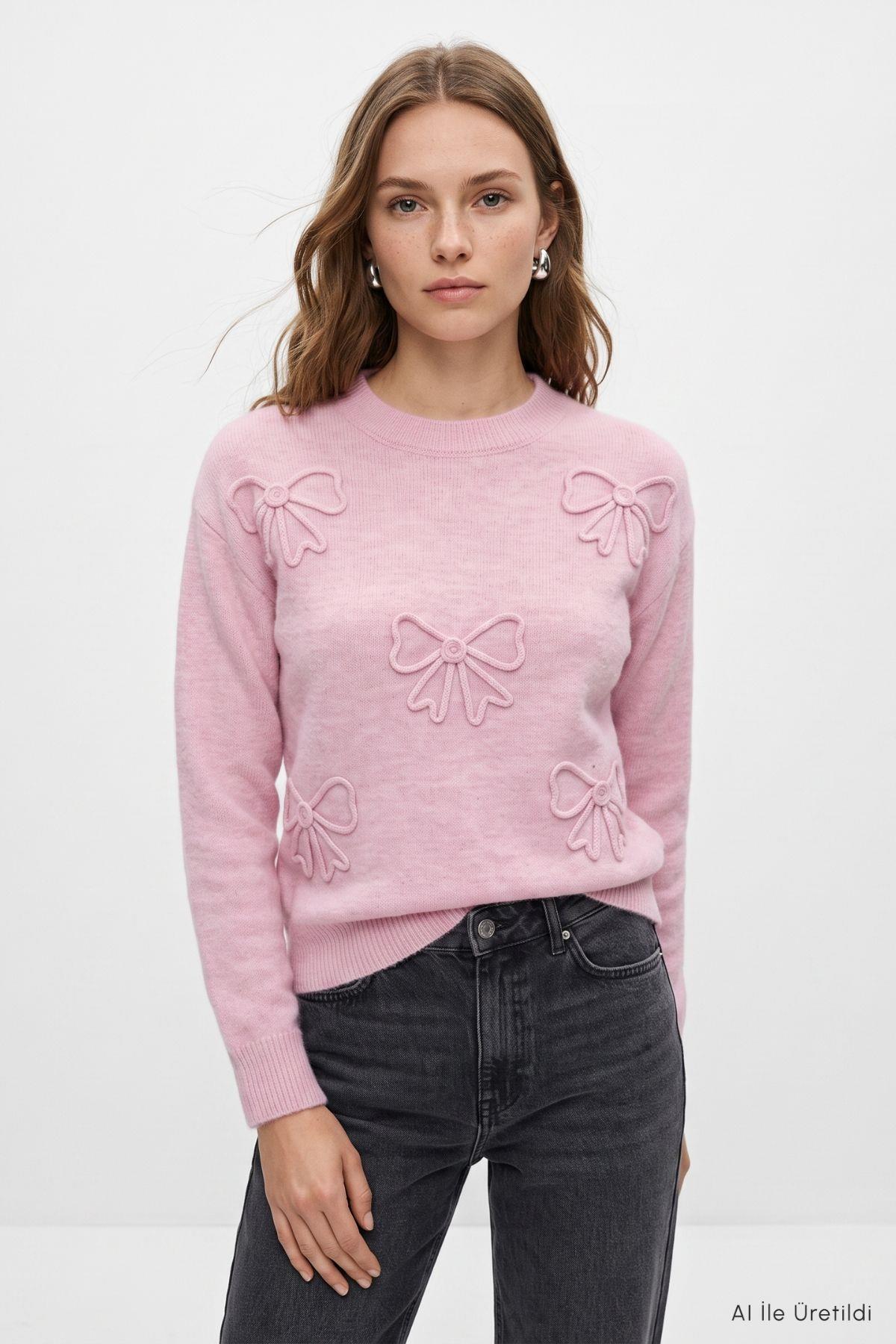 Kurdele Nakış Kazak 70056-1 Pembe - RAYS