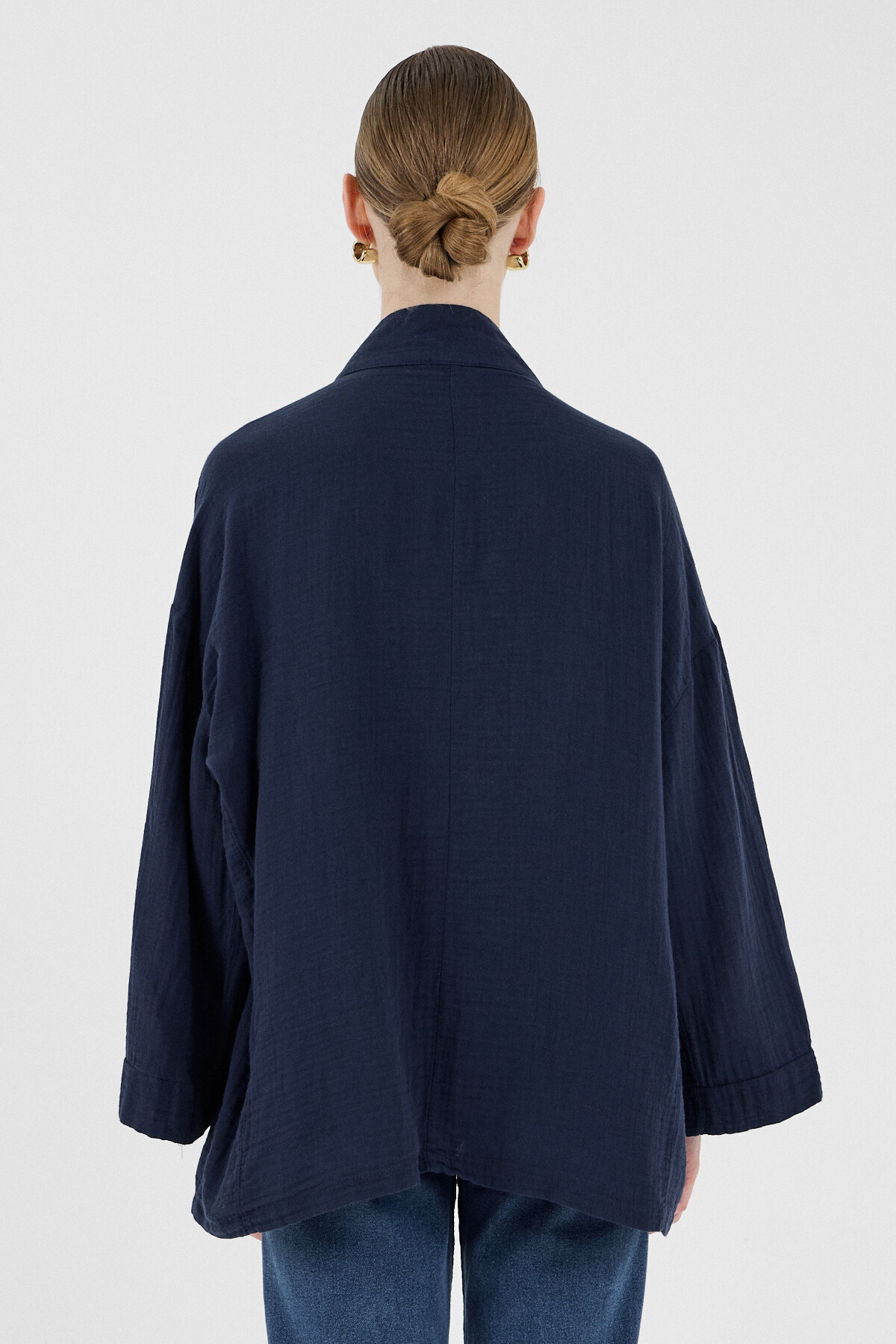 Laci %100 Pamuk Cepli Müslin Kimono 8065A - 5