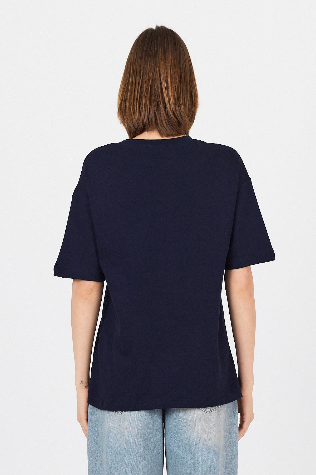 Laci Ayı Baskılı Yazılı Oversize Tişört 5632 - 5