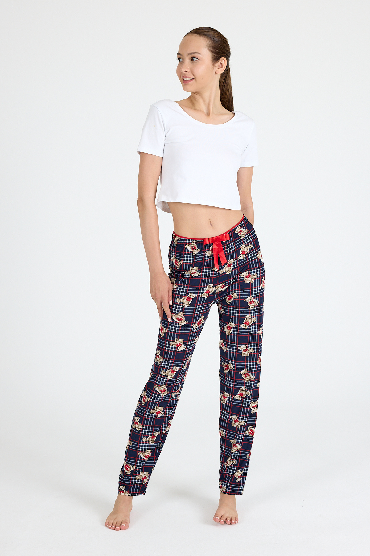 Laci Ayıcık Desenli Örme Pijama Altı 4519 - 2