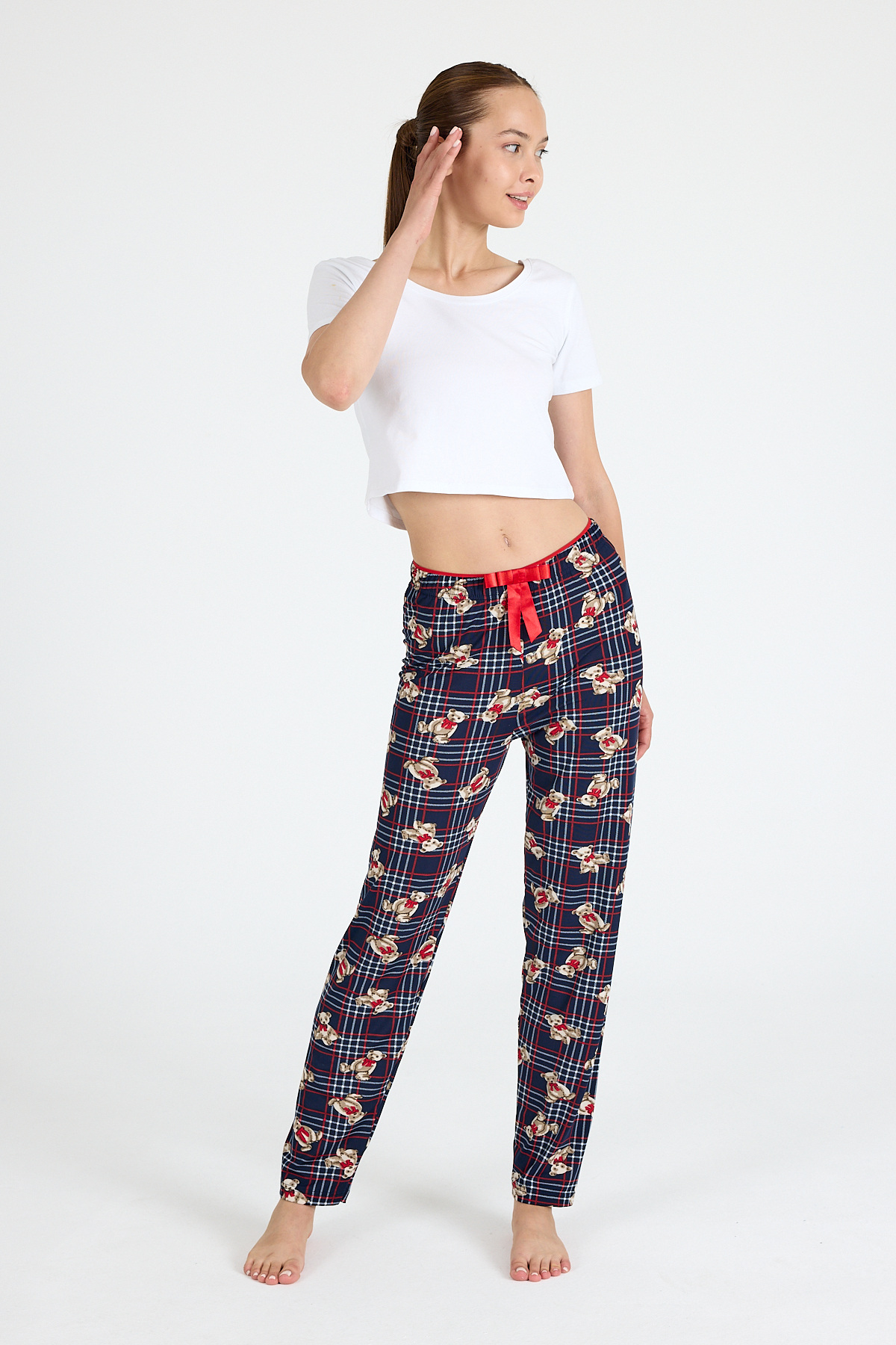 Laci Ayıcık Desenli Örme Pijama Altı 4519 - 7