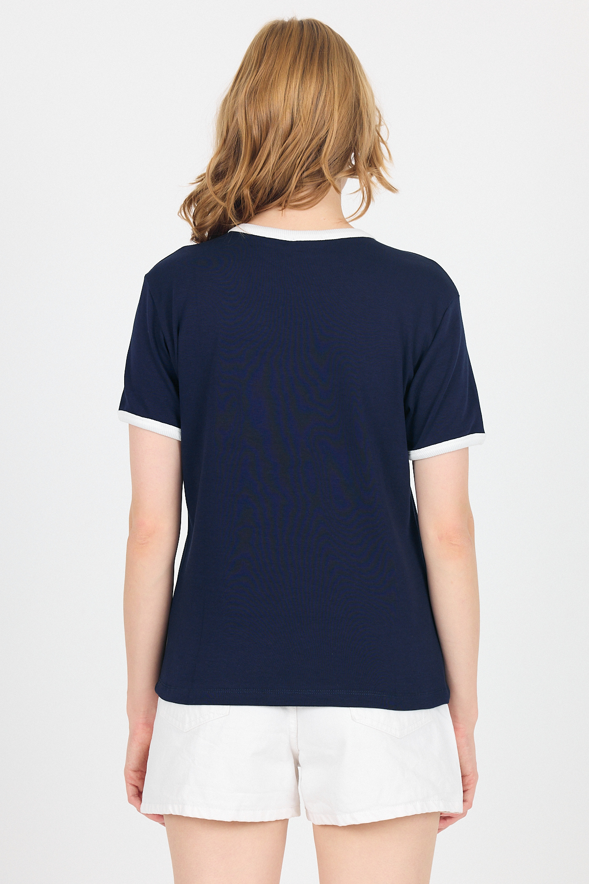 Laci Baskılı Relaxed Fit Ribana Detaylı Tişört 5652 - 5