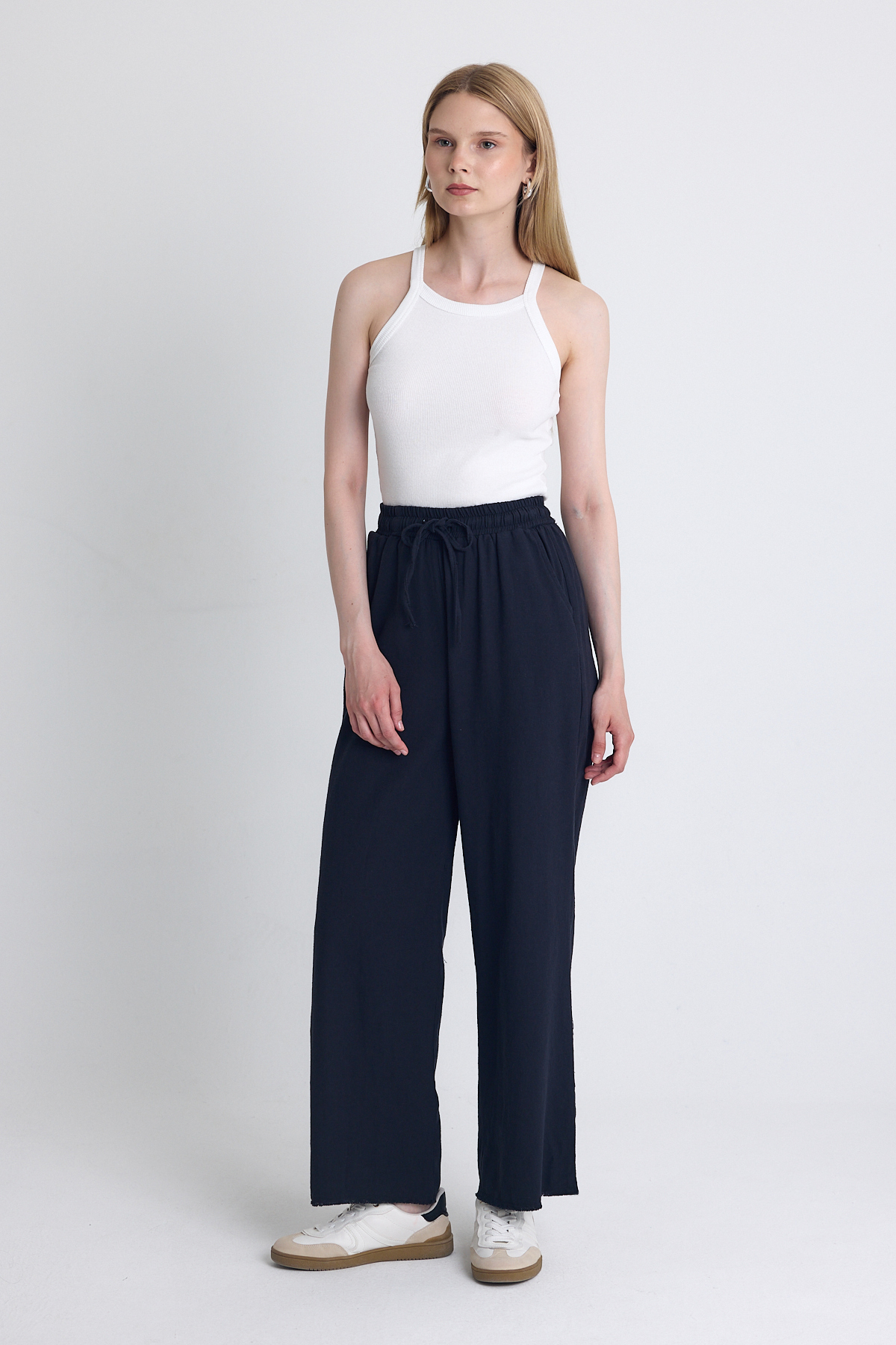 Laci Bel Lastikli Bol Paça Pantolon 4760 - 2