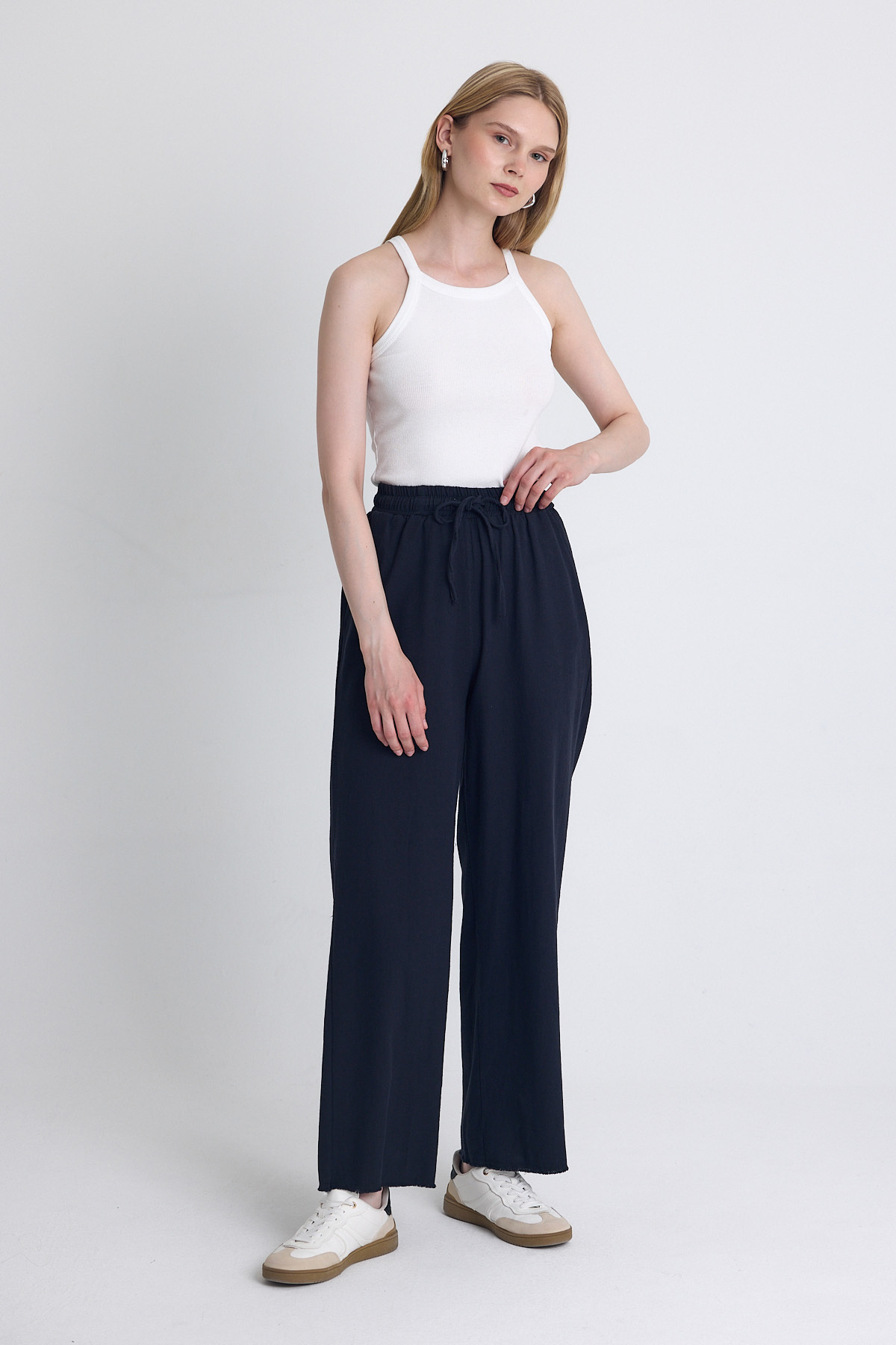 Laci Bel Lastikli Bol Paça Pantolon 4760 - 3