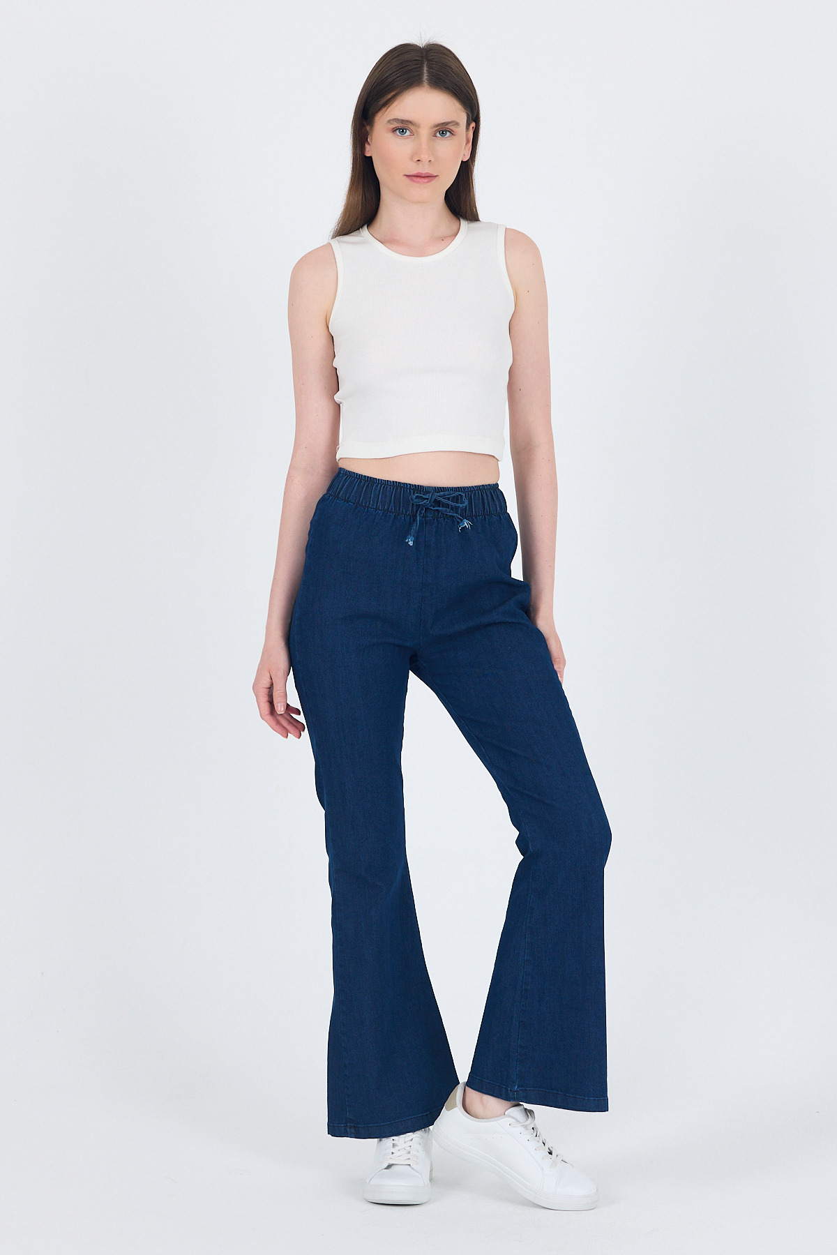 Laci Bel Lastikli İspanyol Paça Pantolon 3457 - RAYS