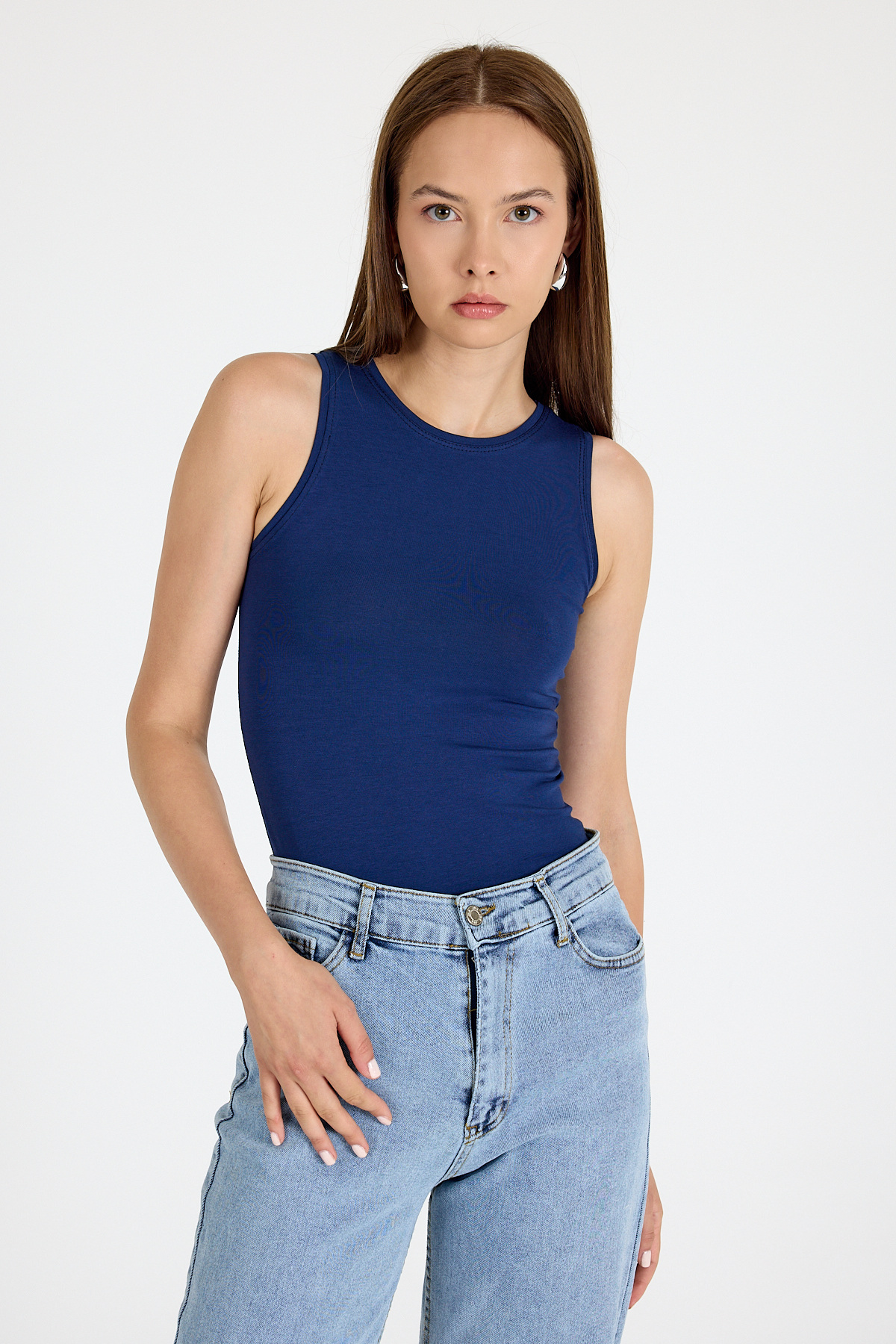 Laci Bisiklet Yaka Kolsuz Slim Fit Atlet 1663 - RAYS