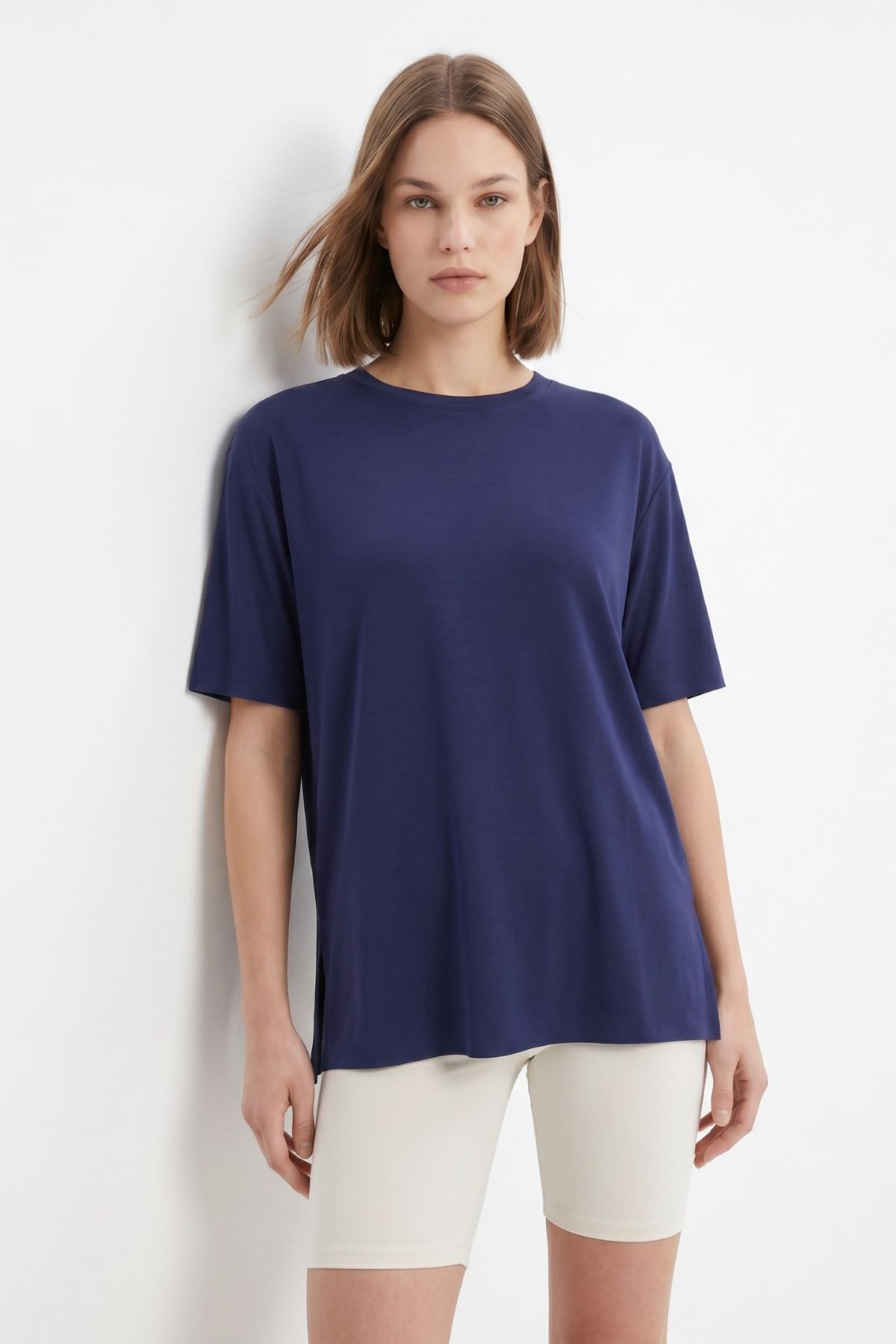 Laci Bisiklet Yaka Salaş Tişört 0474 - 1