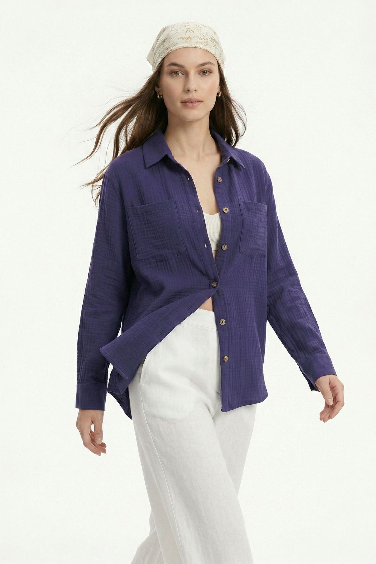 Laci Çift Cepli Uzun Kol Gömlek 4829A - RAYS