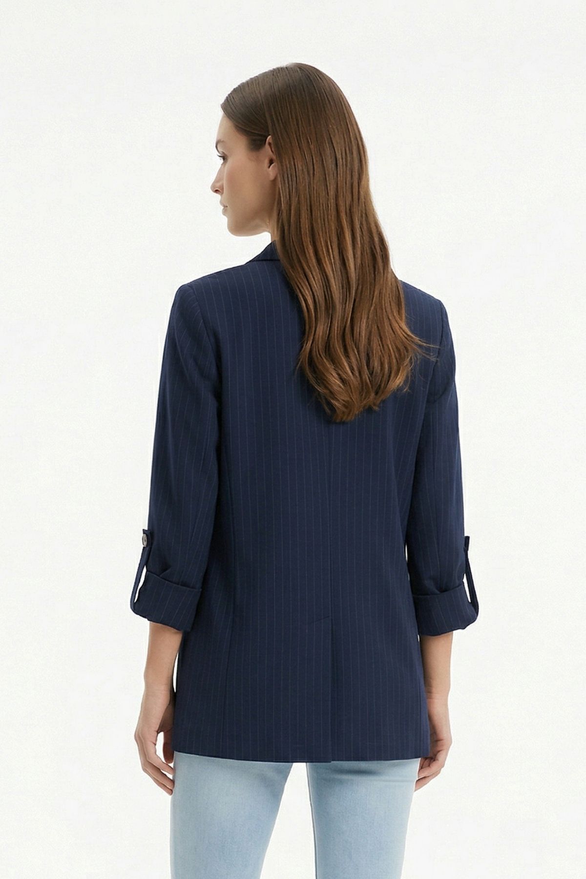 Laci Çizgili Kol Apolet Detay Ceket 1616 - 3