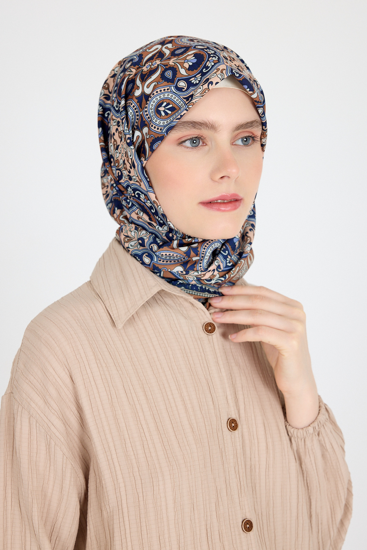 Laci Etnik Desenli Eşarp 3013 - 5