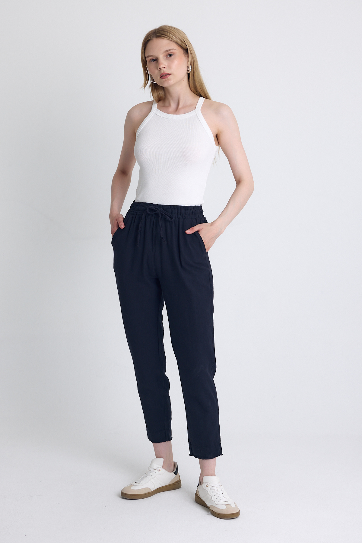 Laci Paça Püskül Detaylı Cepli Lastikli Pantolon 4228 - RAYS