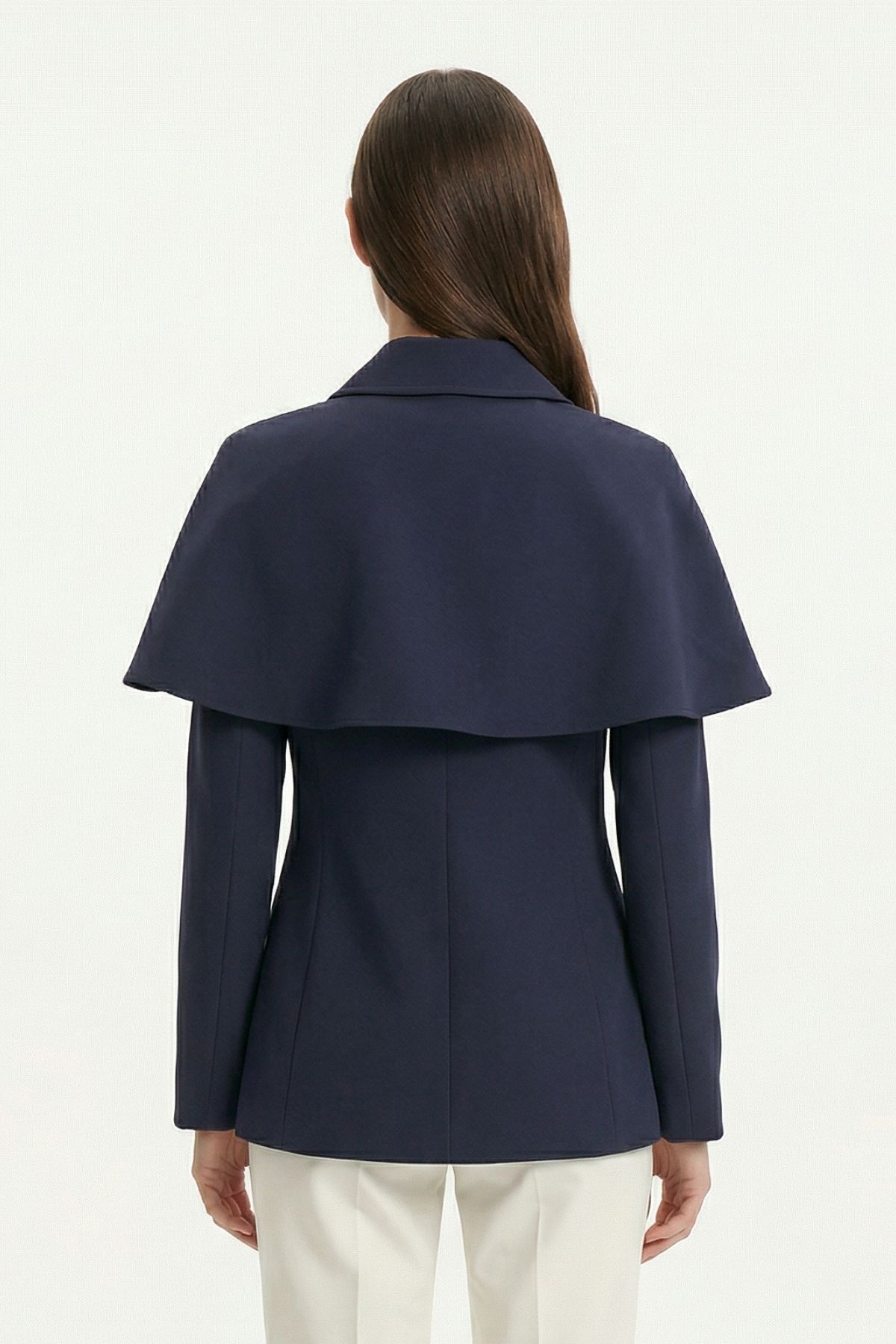 Laci Pelerin Detay Düğmeli Ceket 7687 - 3