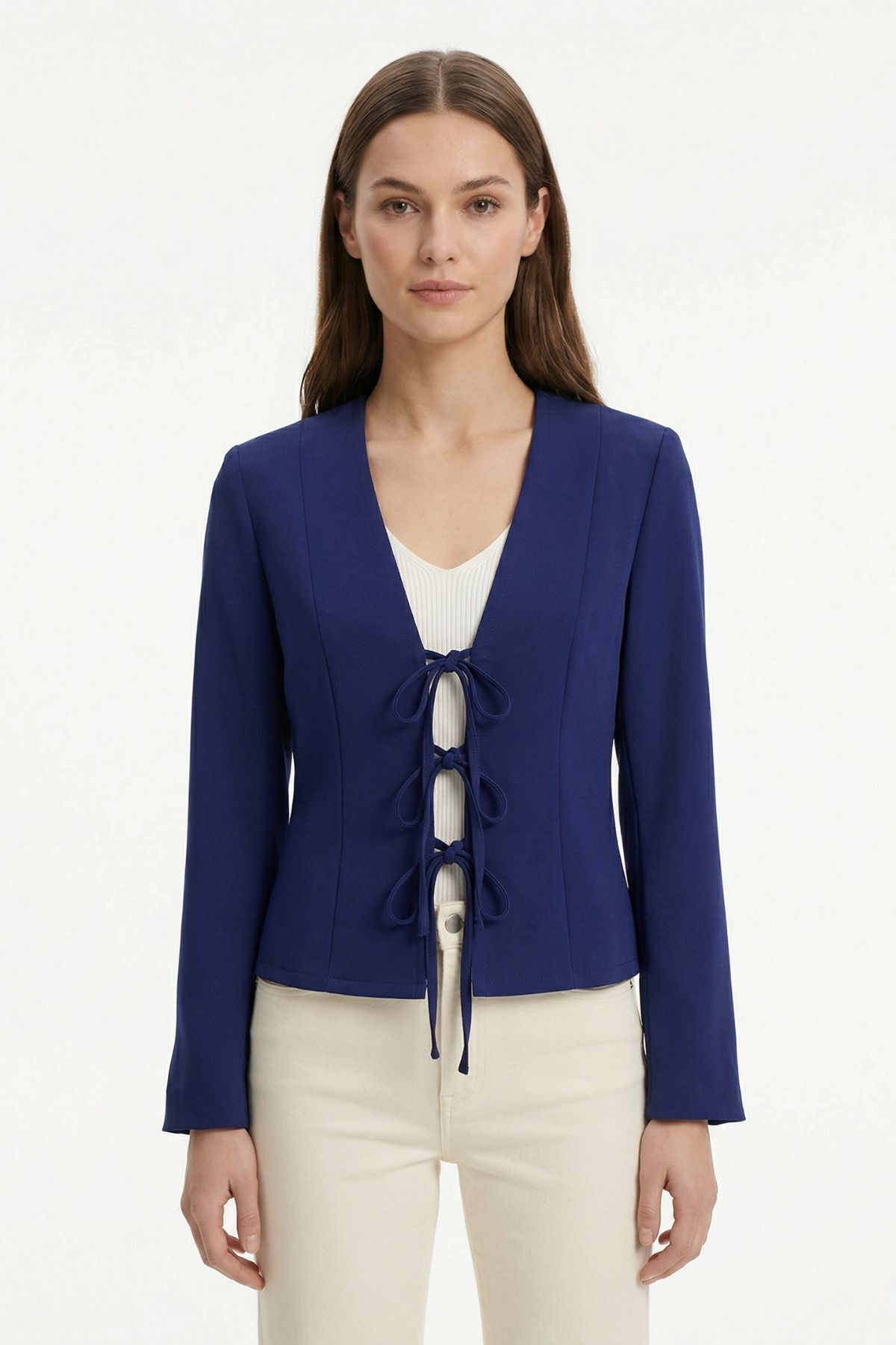 Laci Pileli Bağlamalı Hırka 8142 - RAYS (1)