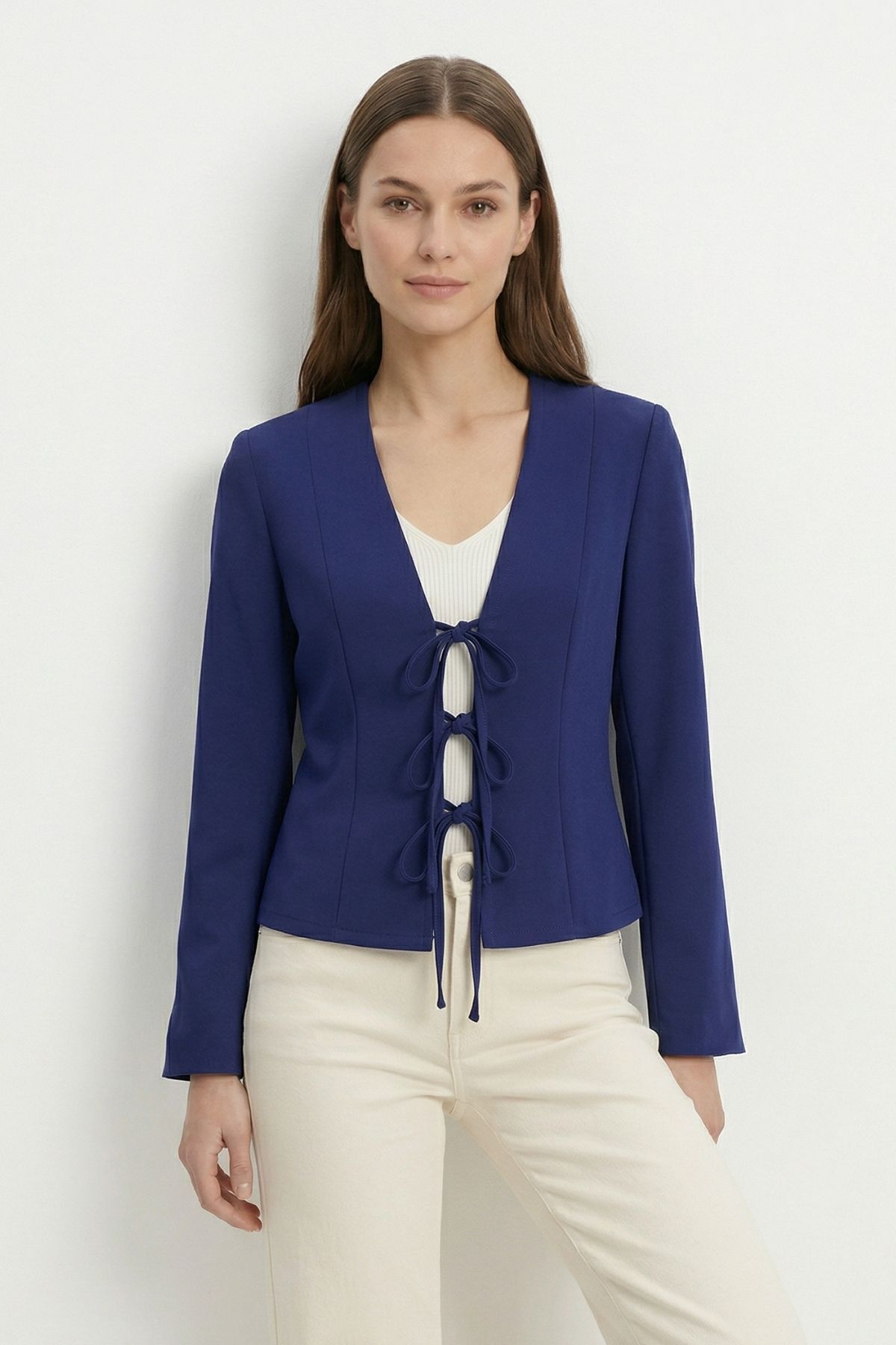 Laci Pileli Bağlamalı Hırka 8142 - RAYS