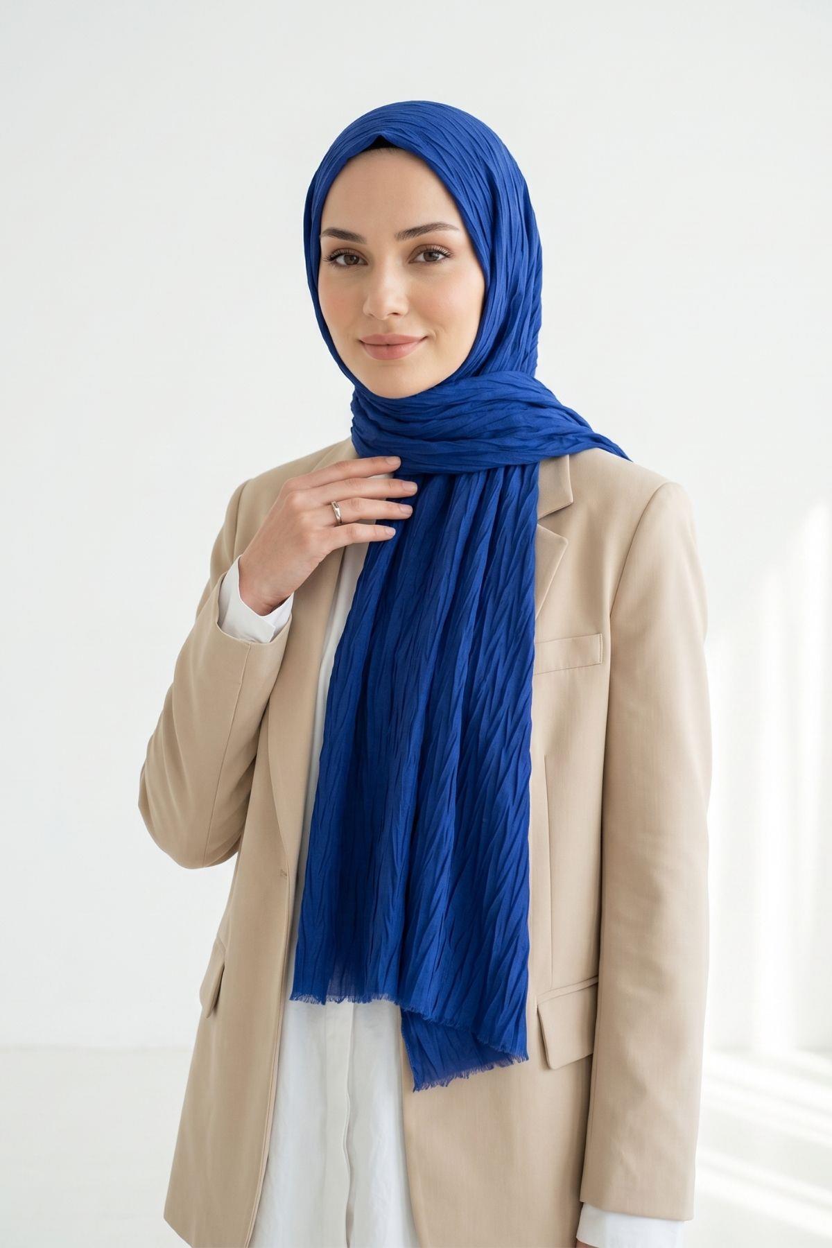 Pliseli Bambu Şal 5673 Laci - RAYS