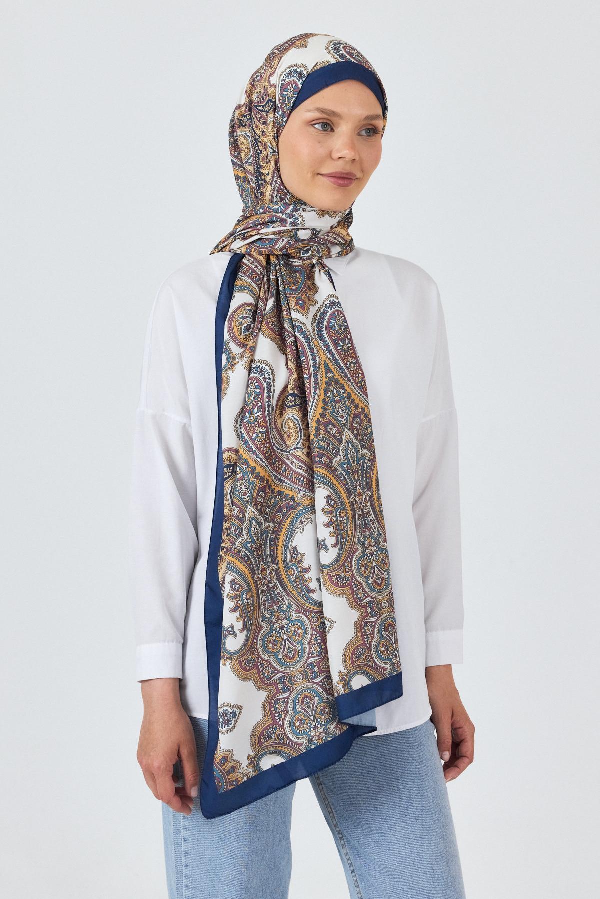 Laci Retro Desenli Şal 4002 - 1