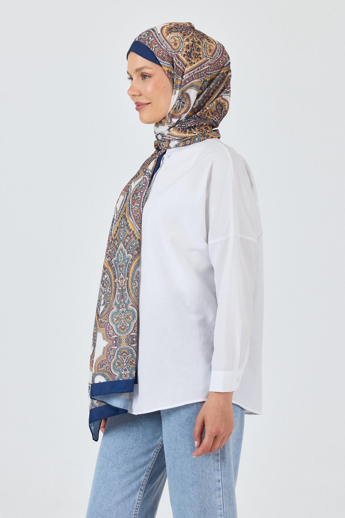 Laci Retro Desenli Şal 4002 - 5