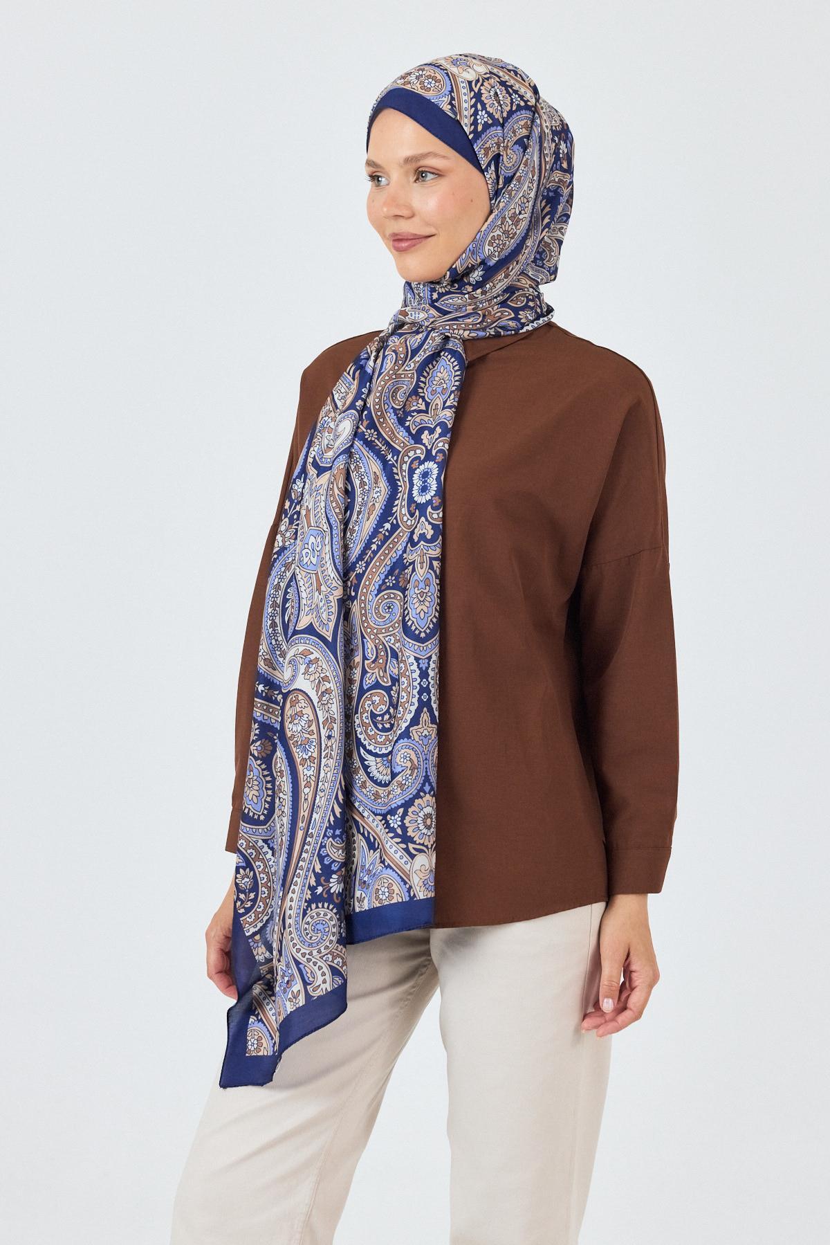 Laci Retro Desenli Şal 4004 - 5