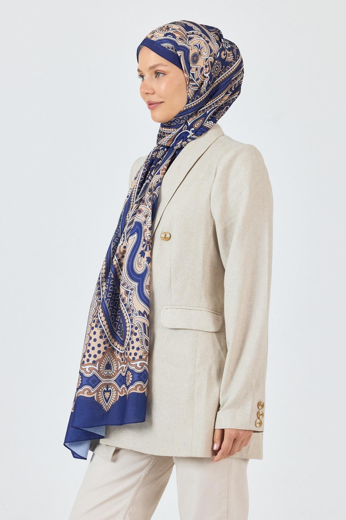 Laci Retro Desenli Şal 5684 - 2