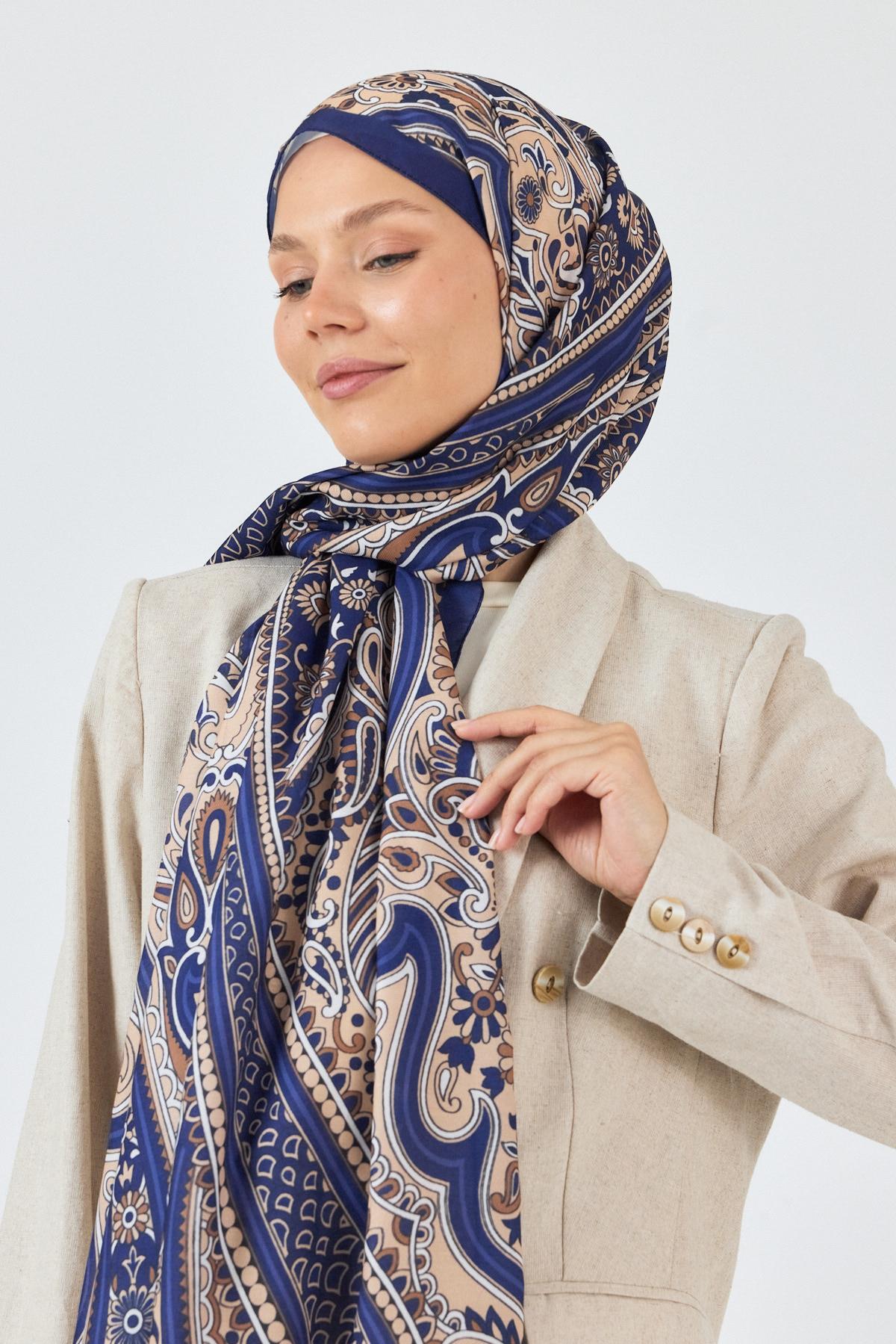 Laci Retro Desenli Şal 5684 - 6