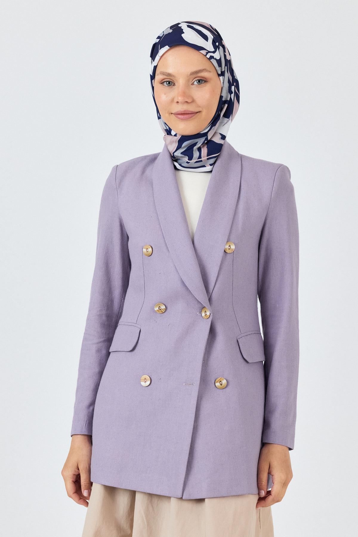 Laci Yaprak Desenli Eşarp 3004 - 2