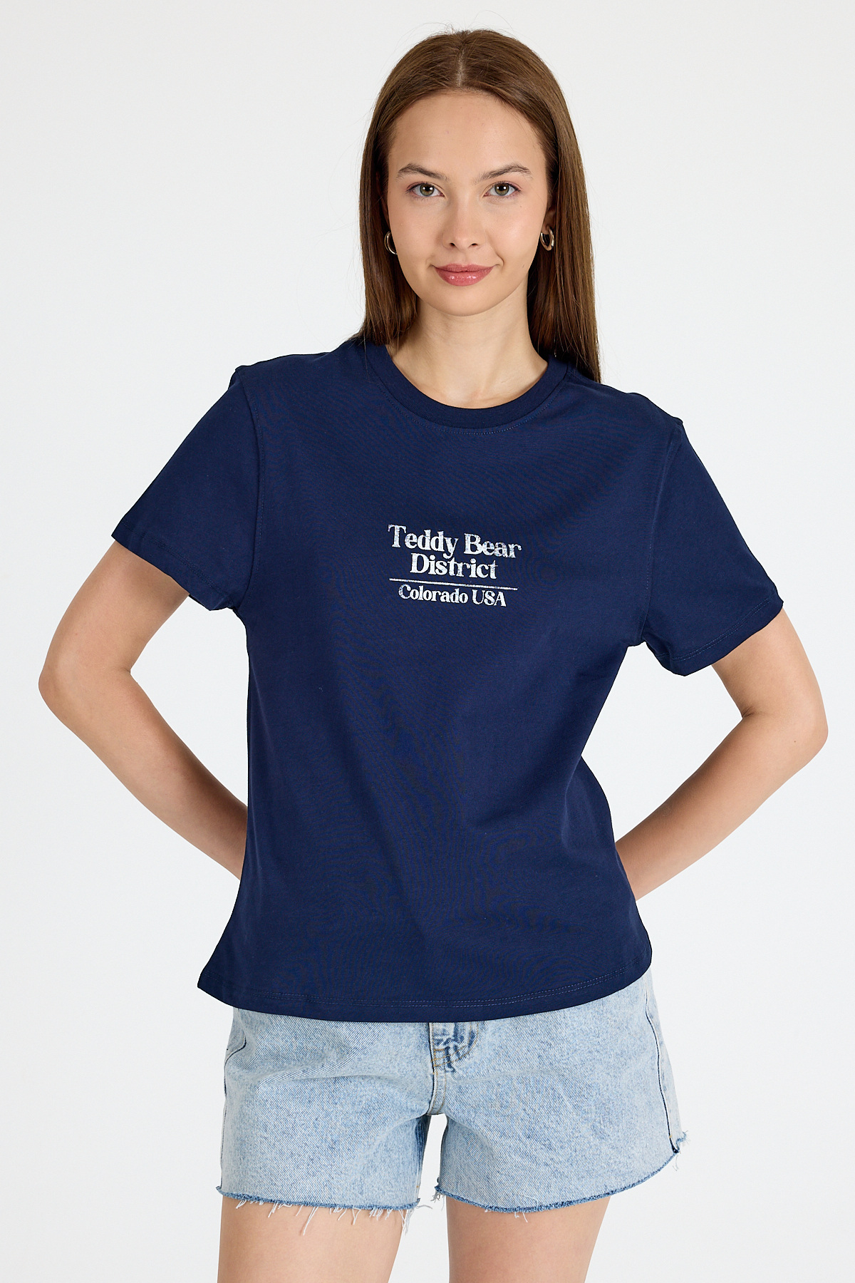 Laci Yazı Baskılı Oversize Tişört 6462 - 2