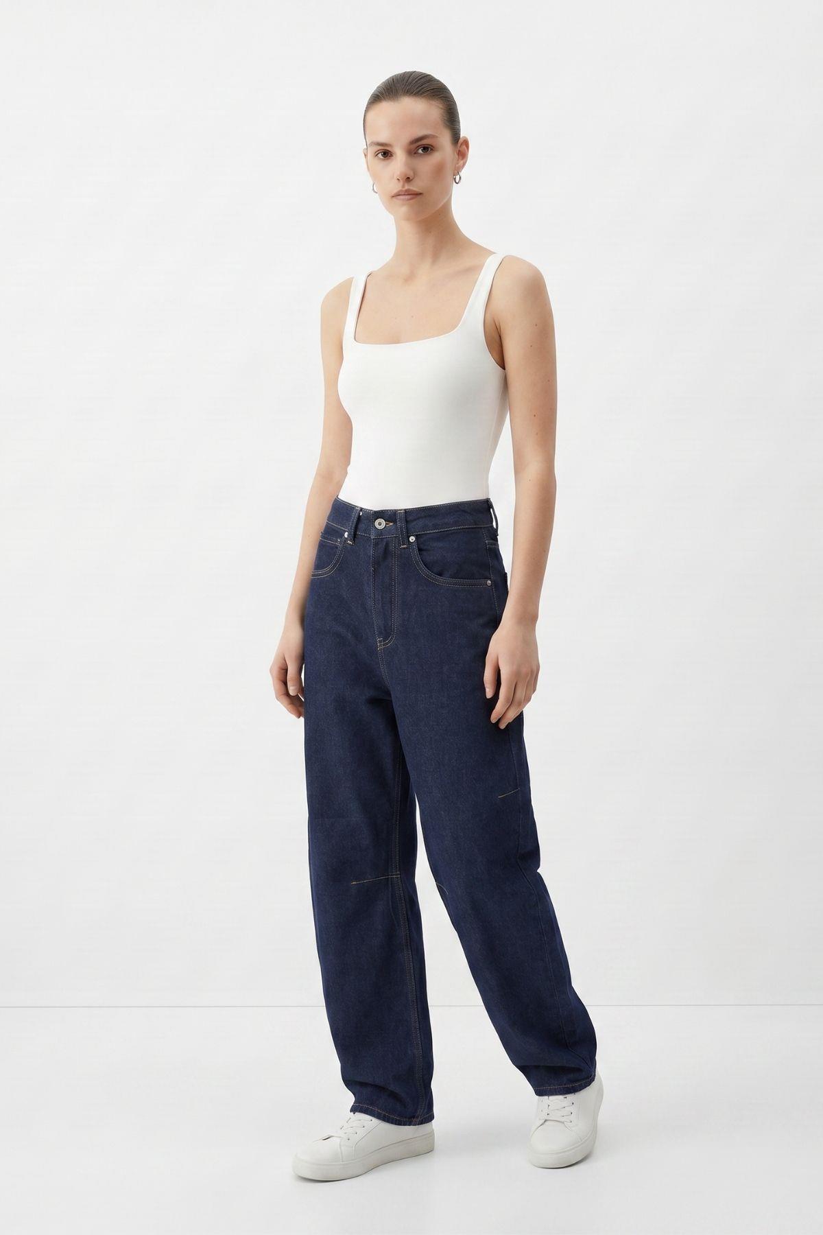 Yüksek Bel Boyfriend Jean 1451 Laci - RAYS (1)