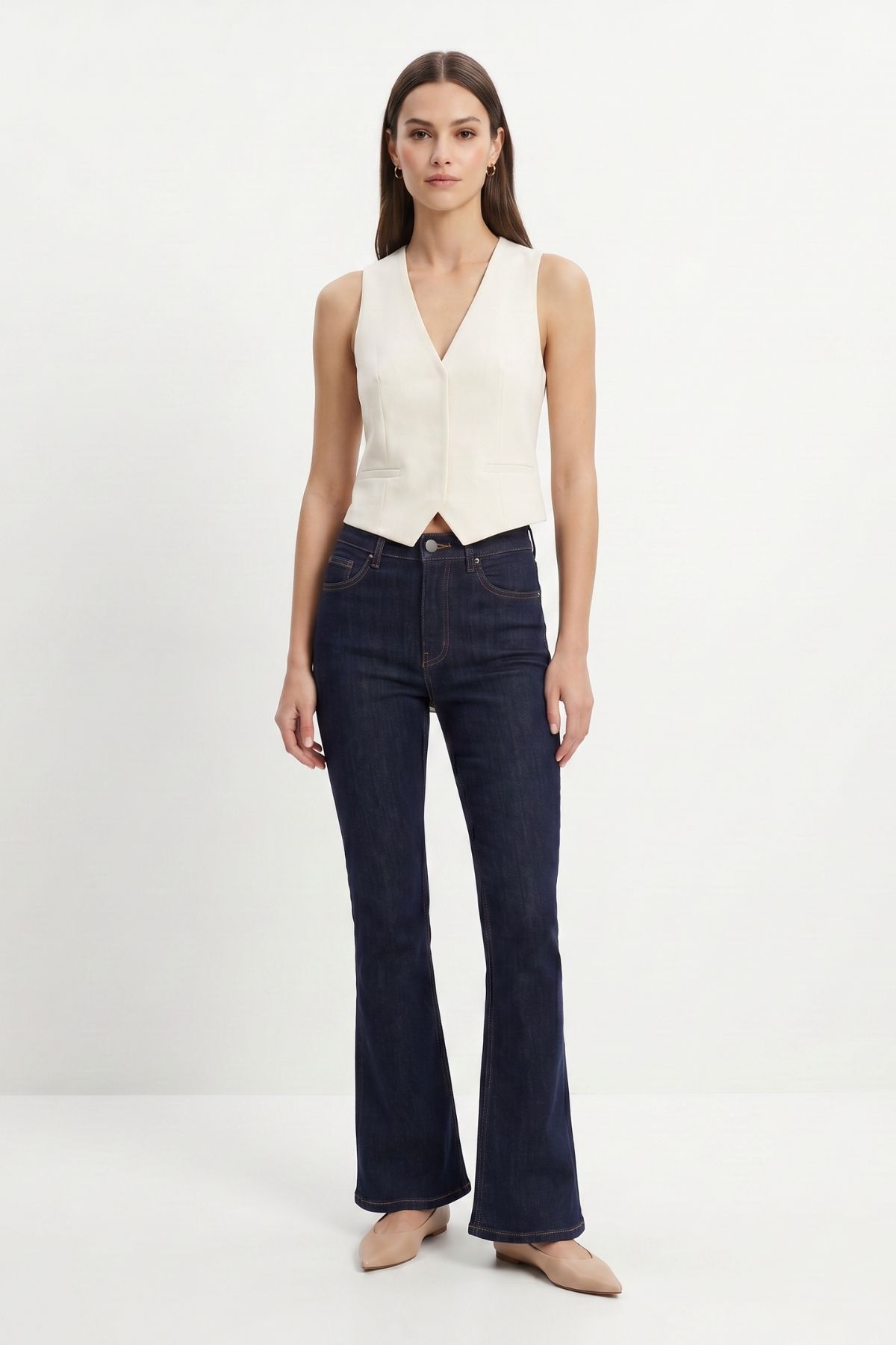 Yüksek Bel Flare Jean 826 Laci - RAYS