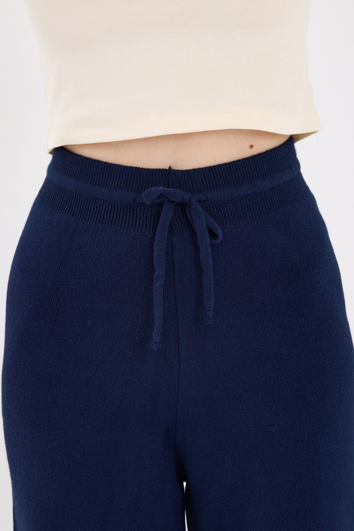 Laci Yüksek Bel Triko Palazzo Kadın Pantolon 2251 - 4