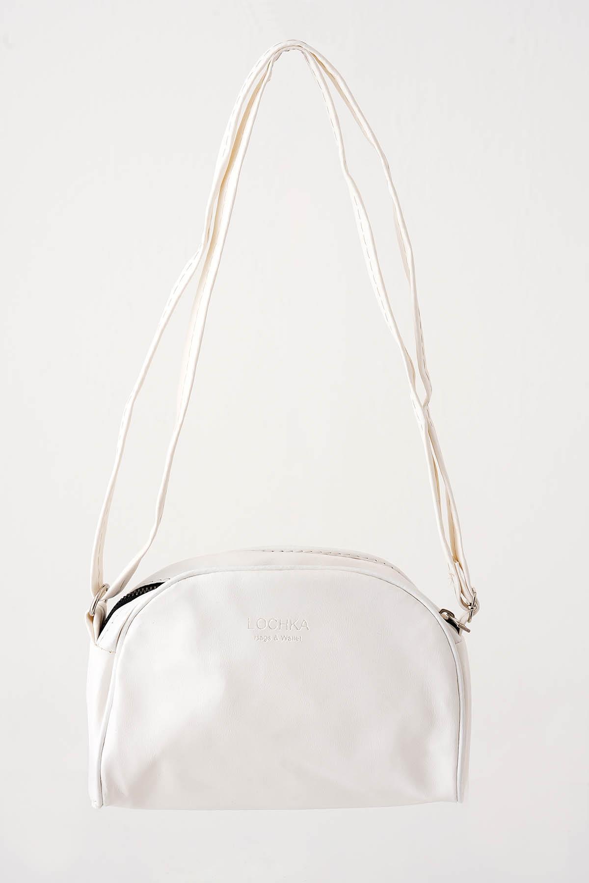 Lochka Baskı Çanta - 9110 Krem - 1