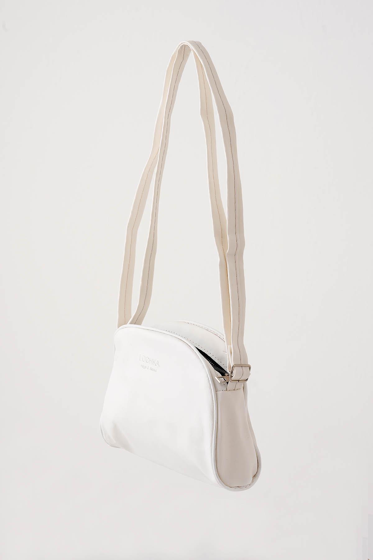 Lochka Baskı Çanta - 9110 Krem - 4