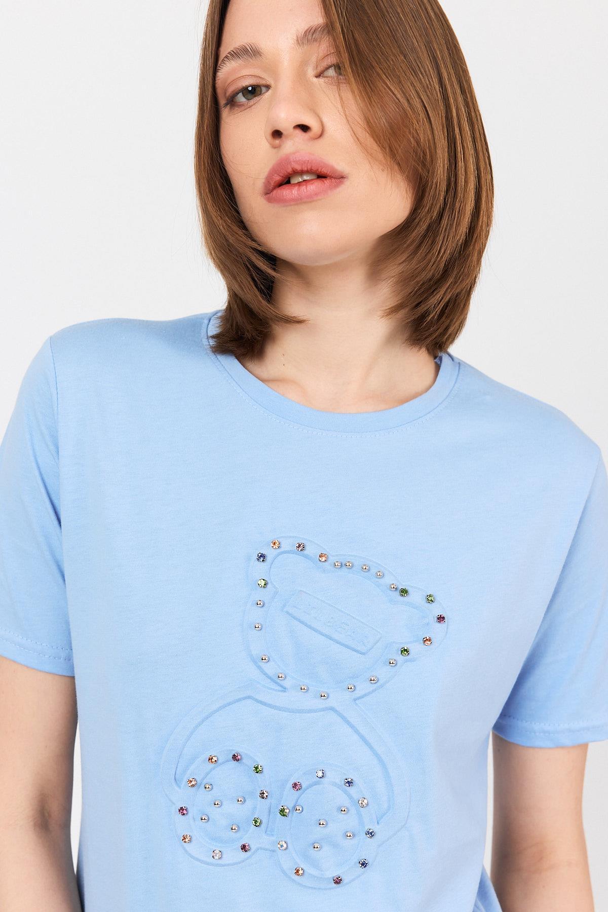 Mavi Ayı Kabartmalı Tişört 25226 - 4