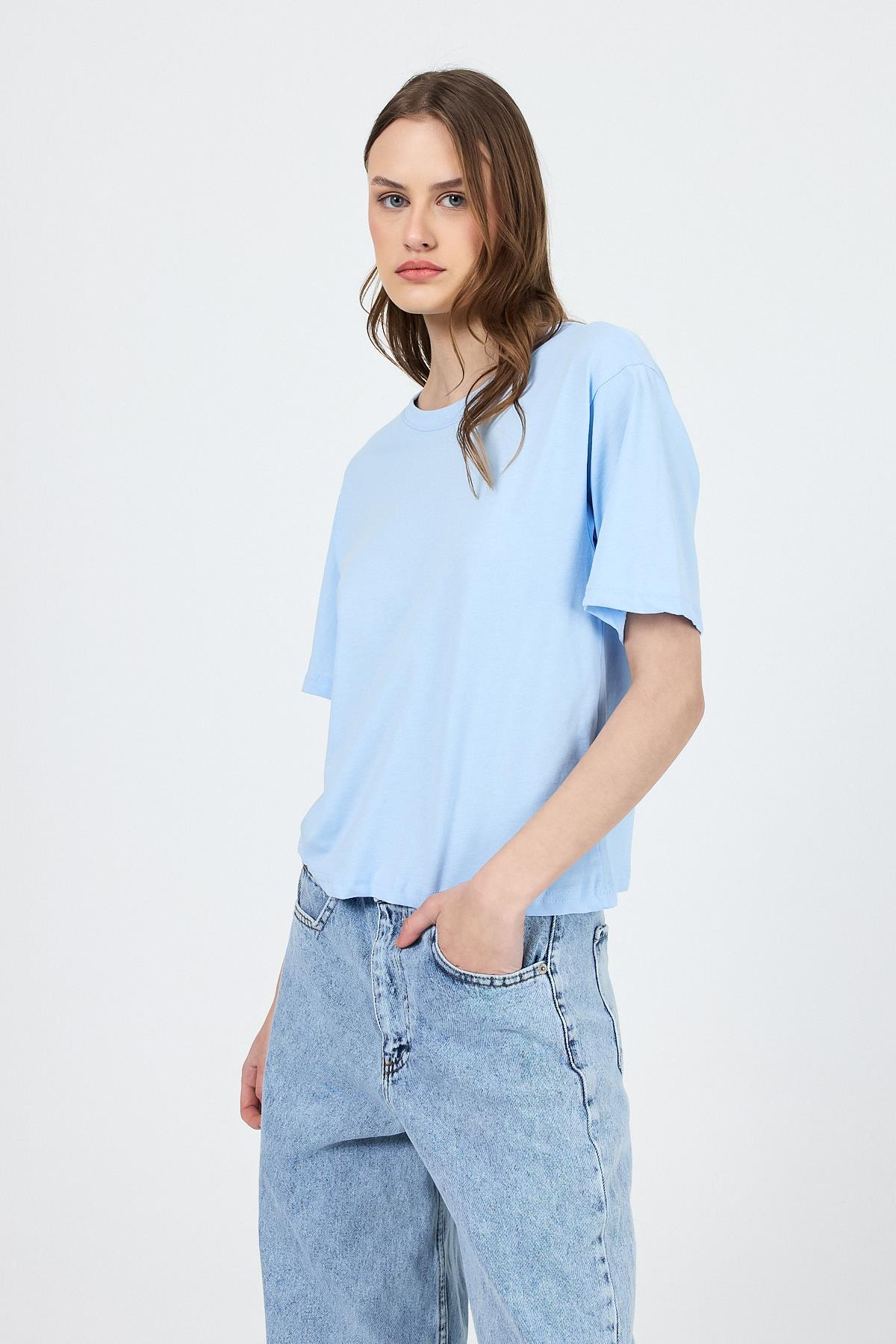 Mavi Bisiklet Yaka %100 Pamuk Relaxed Fit Tişört 2142M - 6
