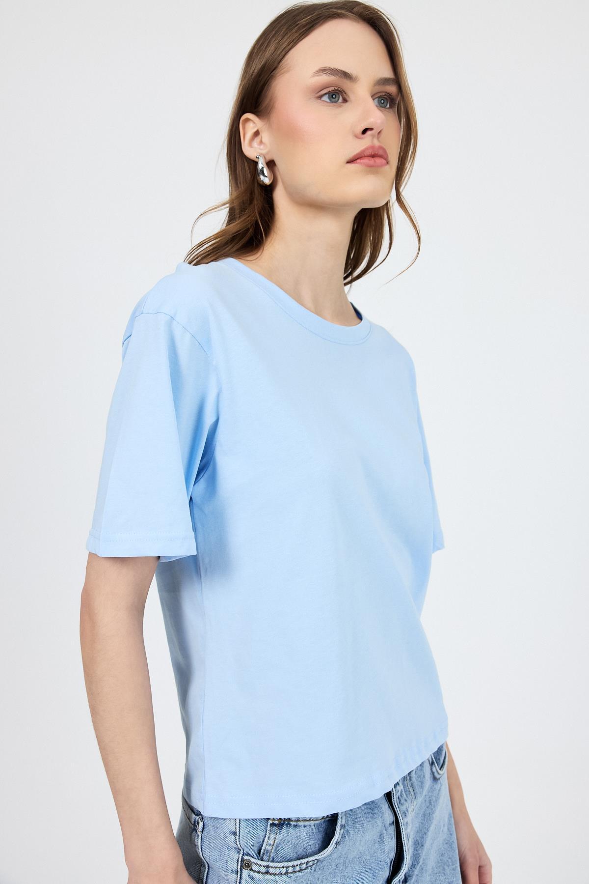 Mavi Bisiklet Yaka %100 Pamuk Relaxed Fit Tişört 2142M - 7