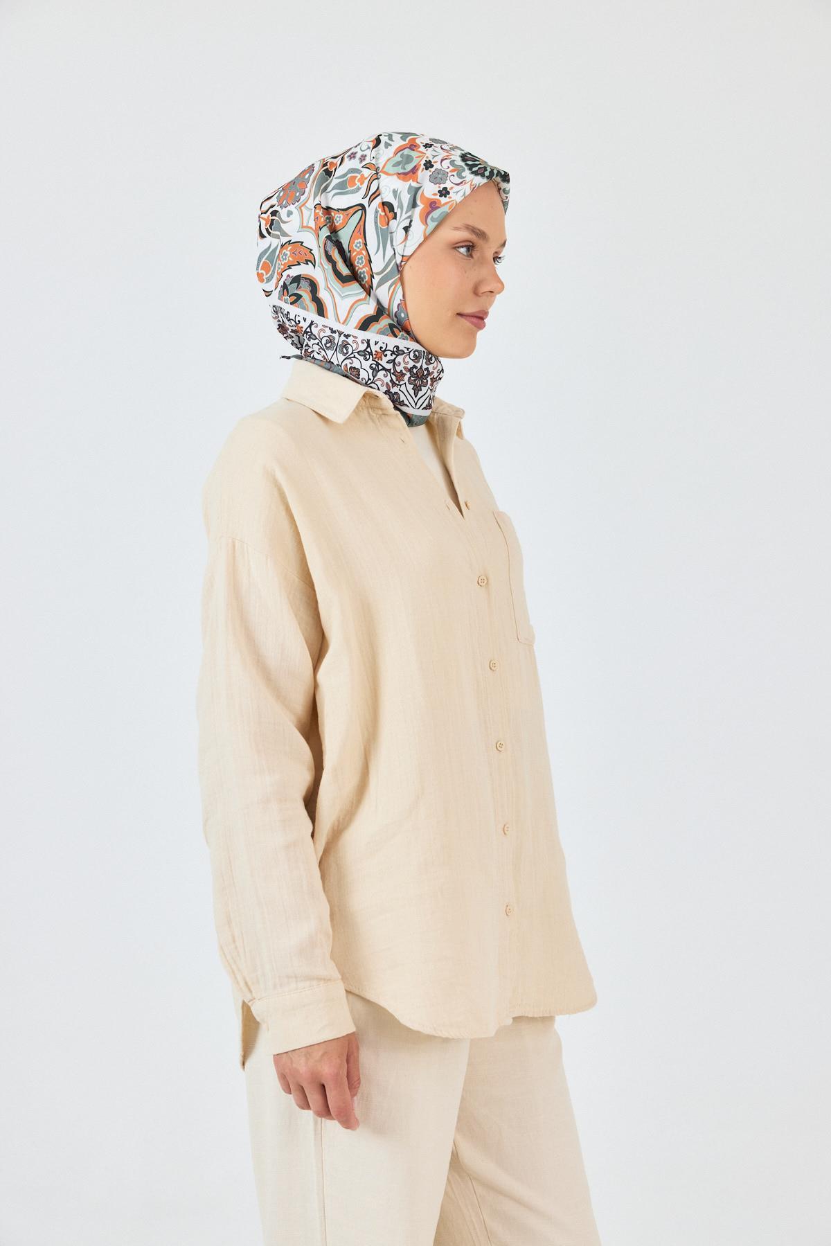 Mint Desenli Eşarp 3005 - 2