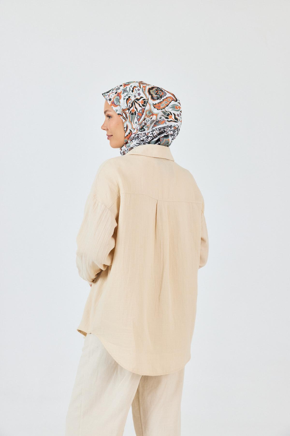 Mint Desenli Eşarp 3005 - 3